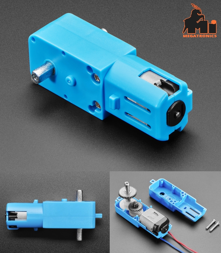 TT gear Motor Bi-Metal Gearbox Double Sided Axle 1:90 Gear Ratio dual shaft