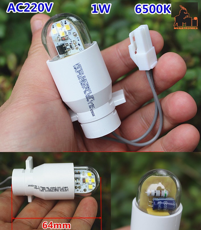 LED Small Bulb light AC220V 1W 6500K White LED Lamp Beads