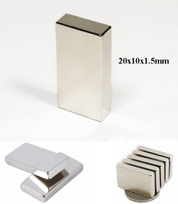 NdFeB 20X10x1.5 full-size super strong magnet N38H NdFeB Permanent Neodymium Mag
