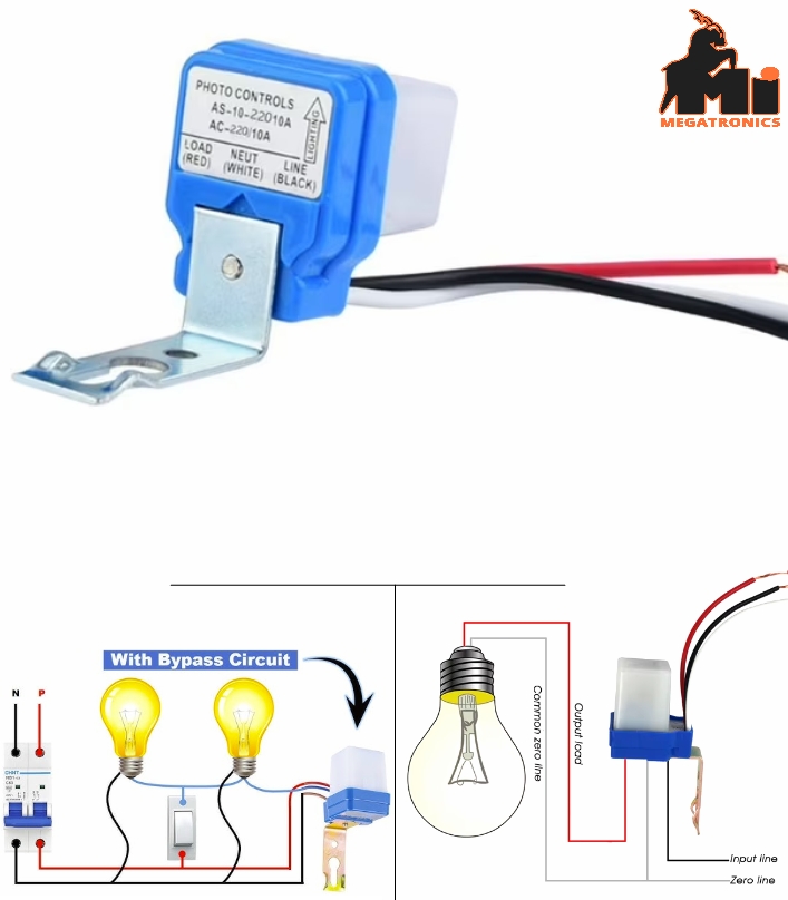 AC 220V 10A Auto On Off LDR Street Light Photoswitch control Sensor Switch