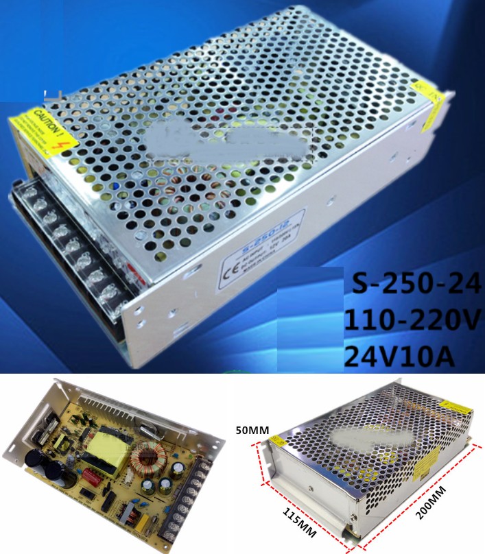 AC 110/200V- 24V 10A Switch Mode Power Supply 240W