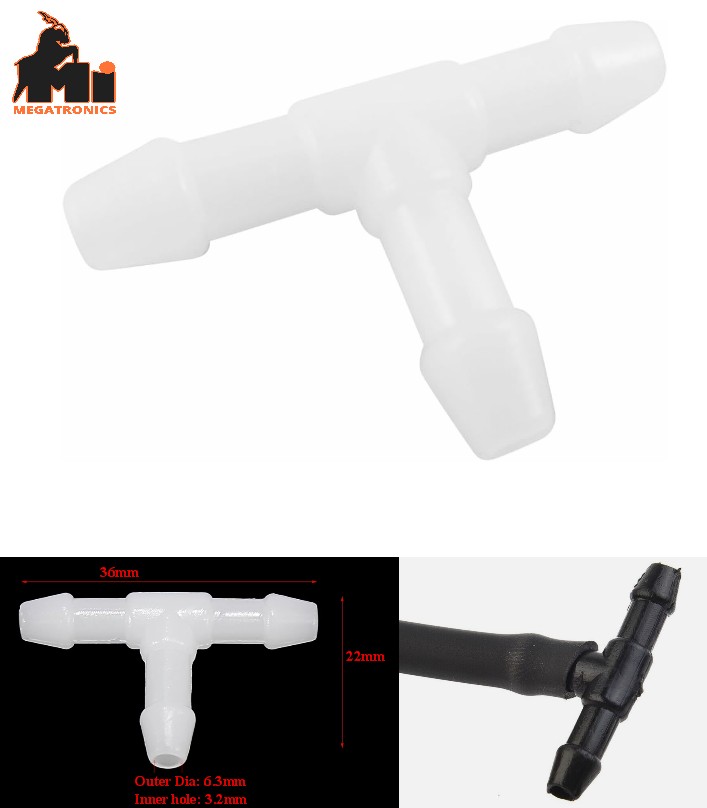 Plastic Washer Hose Connector T type Tube Pipe Splitter Tee connector T-PIECE Wi