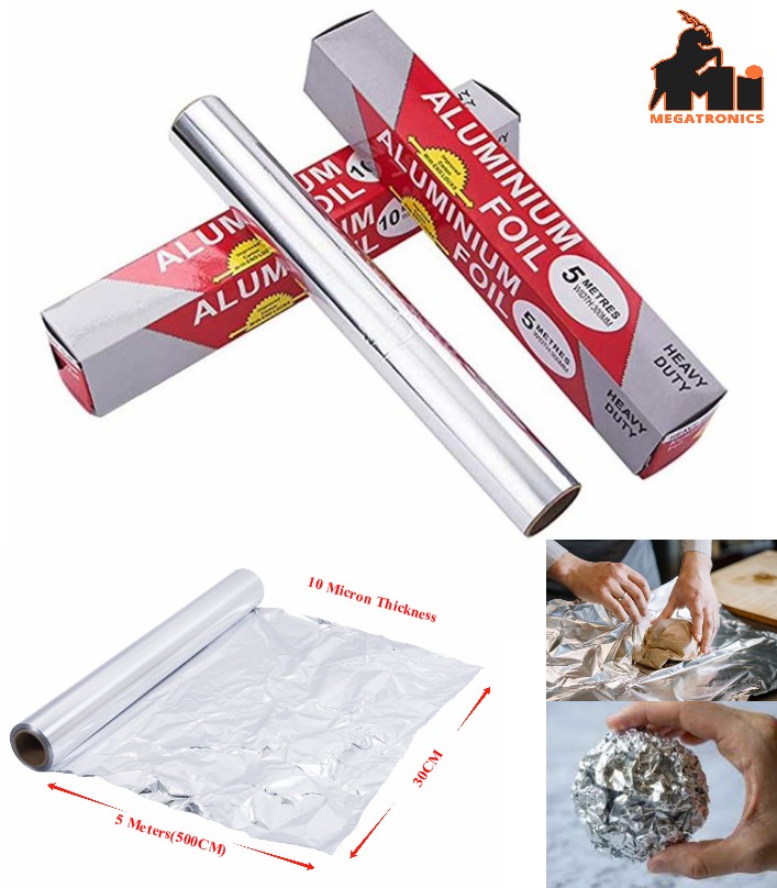 5Meters 30CM Heavy Duty wrap Aluminum Foil paper Tin foil baking Barbecue Househ