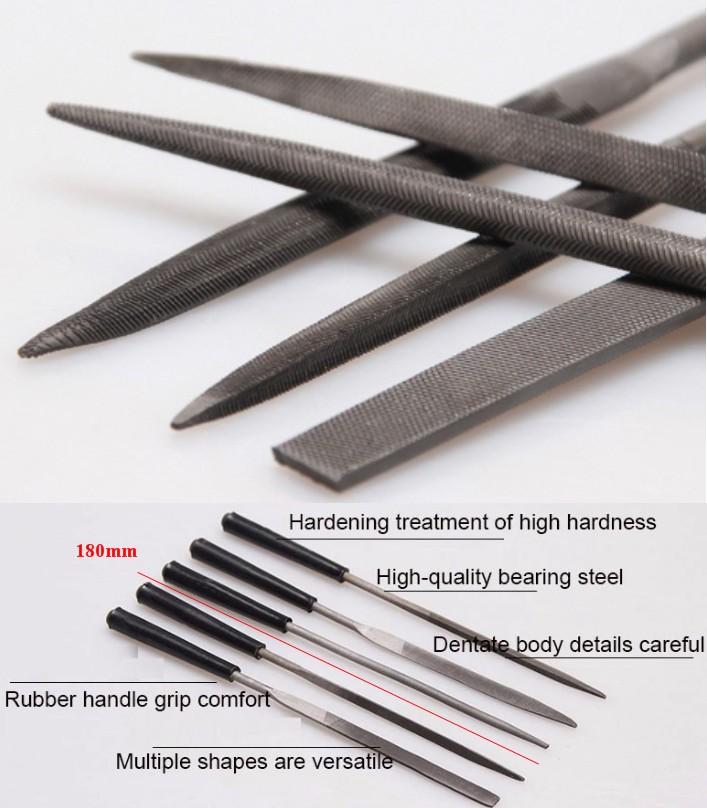 5 Needle Rasp File Metal Carving Craft Sewing Set