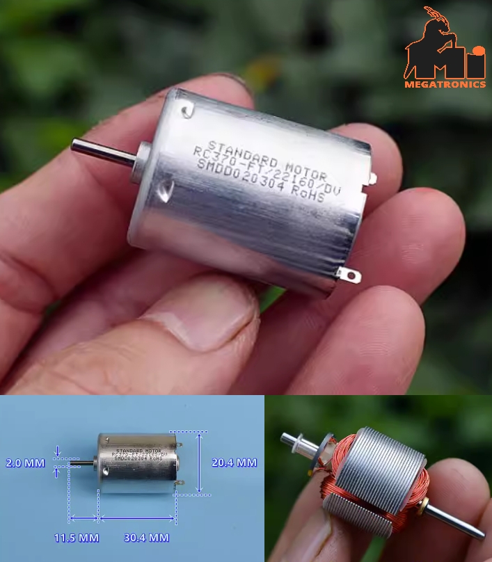 RC370-FT DC 3V 5V 7.4V motor brush strong magnetic high 5V 5000RPM