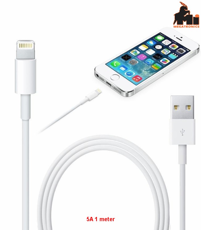 5A HQ fast charging USB Data Charger Cable for iPhone 5 to iPhone 11 Plus 1 mete