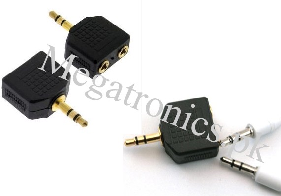 audio 3.5mm headphone converter one to two 