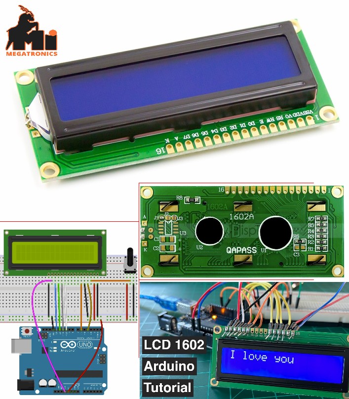 LCD1602 16x2 Parallel LCD Display Blue Backlight LCD16*2 character Arduino PIC 8