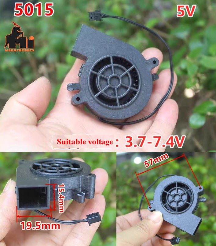 Brushless 5015 Blower fan 5V 0.3A Centrifugal Turbine Fan 3V to 7.4V