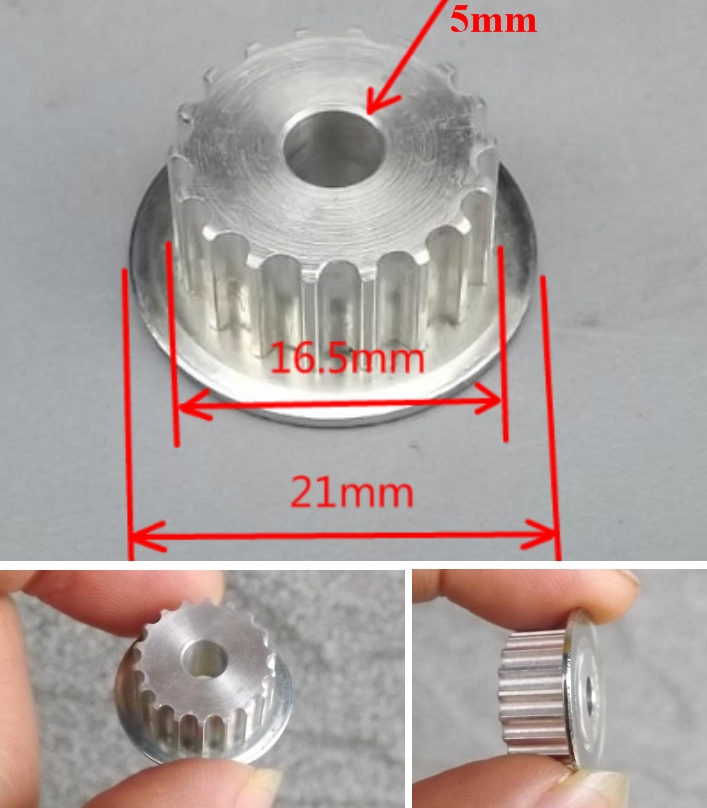 3M 18 Teeth synchronous belt wheel Precision Gear 