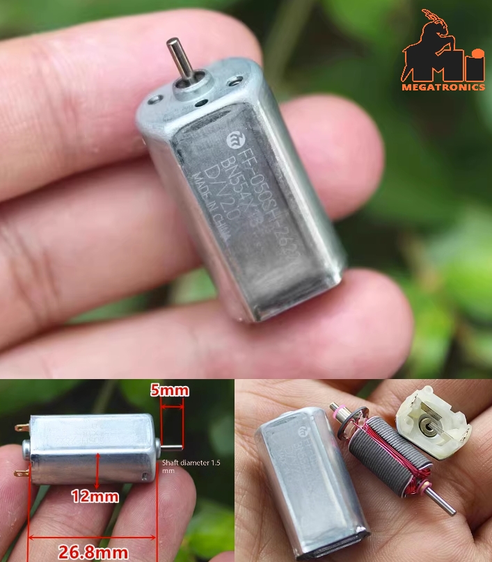 Micro 050 motor DC 5V 50000rpm brush micro motor precious metal