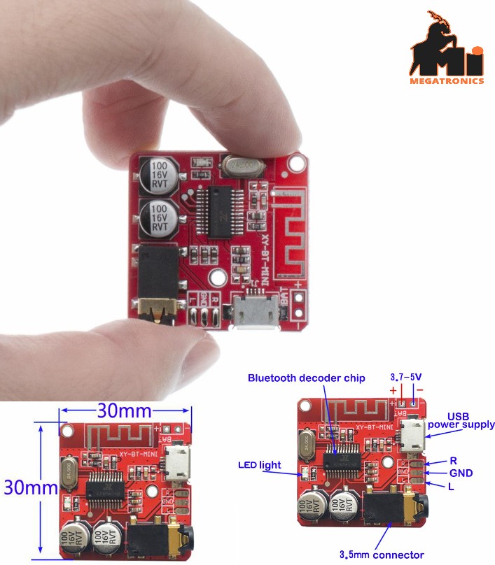 MP3 Bluetooth 5.0 Audio Amplifier Decoder Lossless Car Speaker Board Circuit Ste