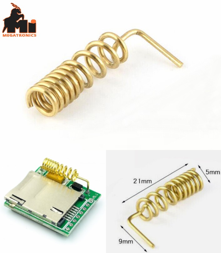 Helical GSM GPRS Antenna spring coil type 900/1800Mhz copper Quad-Band Pin Helix