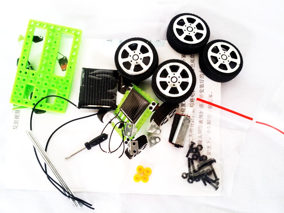solar powered mini car DIY science kit STEM kids Science