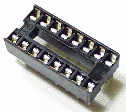 DIP Socket Solder Tail 16 Pin 0.3 inch IC base