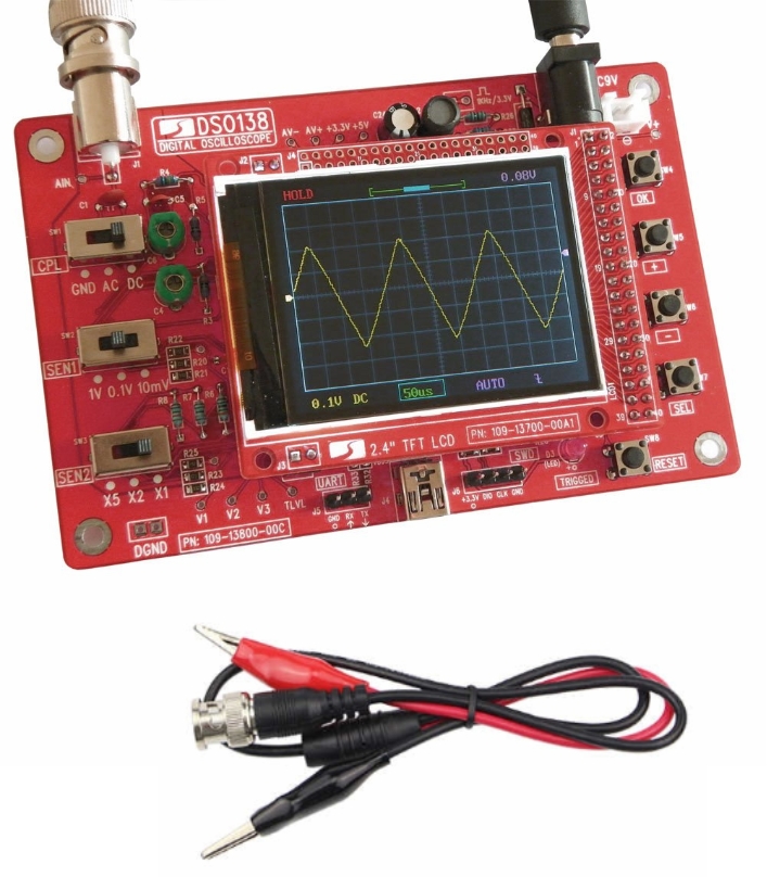 DSO138 Handheld Pocket Digital Oscilloscope Kit