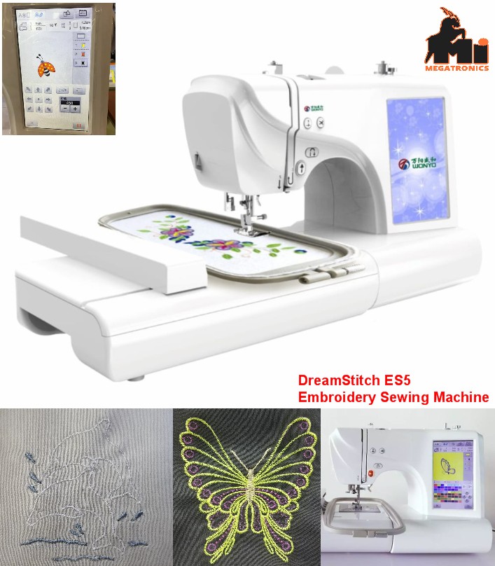 Dreamstitch ES5 Household Computerized Sewing Embroidery Machine fabric logo shi