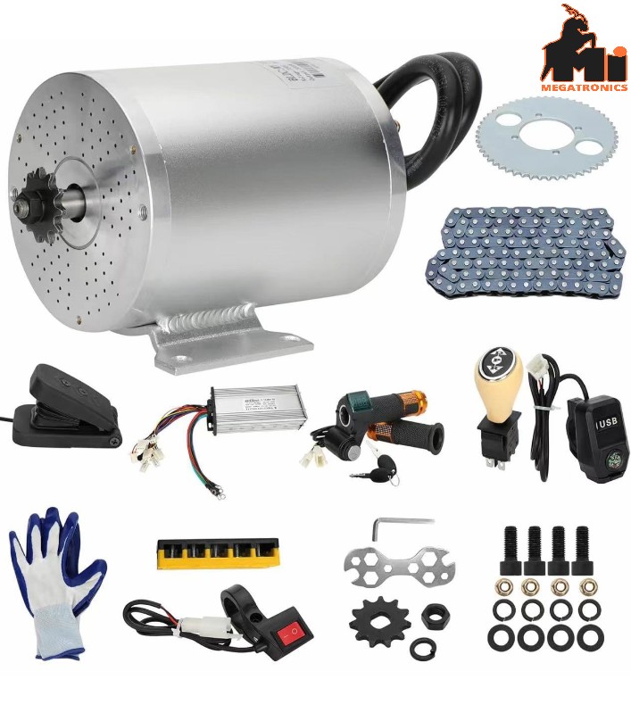 MY1020 48V E-Bike EV Go Kart Motor Kit 3000W Electric Brushless DC Motor control
