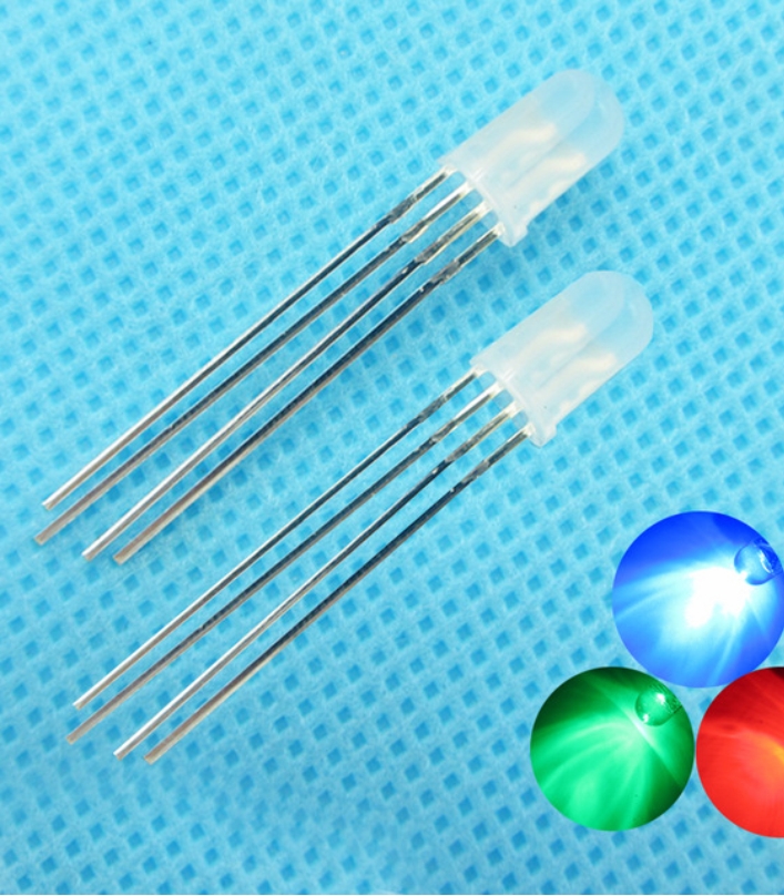 4 pin 5mm RGB LED Light Tri-color common anode