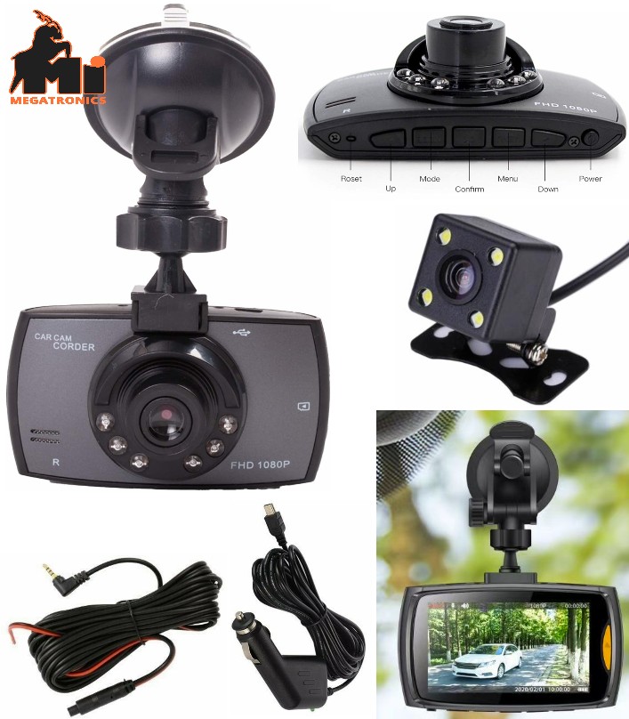 G30 Full HD Dual Front and Rear Dash Camera Car DVR Night Vision 1080P G-sensor 