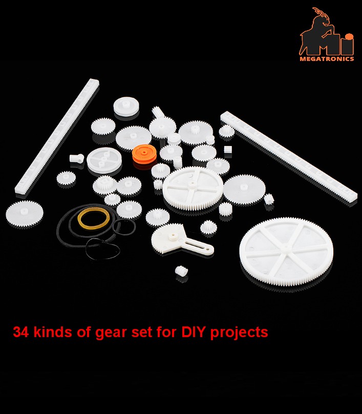 34 Kinds of Plastic Gear Rack Pulley Belt Worm Gear Single-double-gear Teeth DIY