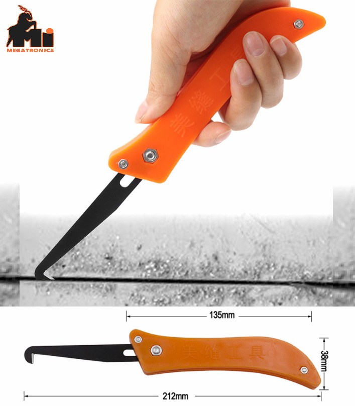 Handheld Foldable Seam Hook Knife Crack cutter Cleaning Knife Tile Gaps Grout Cl