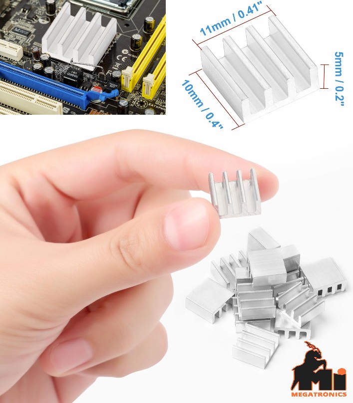 Flat surface Small Heatsink temperature SMD heat sink Radiator Cooling 11x11x5mm
