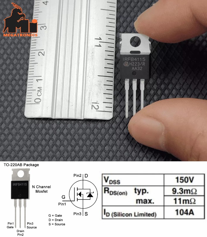 IRFB4115PBF IRFB4115 TO-220 MOSFET N-Channel Power Transistor 150V 115A
