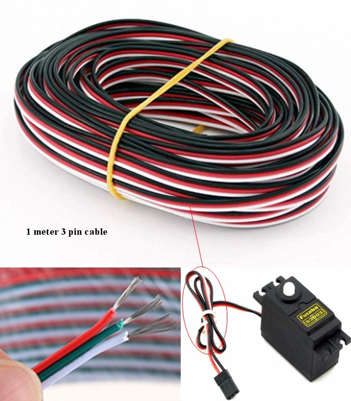 22AWG 3p line 1M jumper cable wire Servo ESC RC