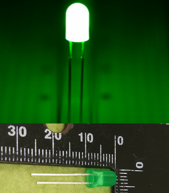 5mm LED Green High intensity