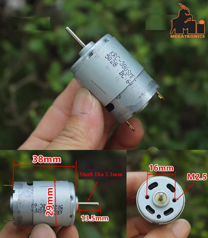 380 high power 3V 5V 7.4V 9V DC motor 12000-29000 RPM carbon brushed motor