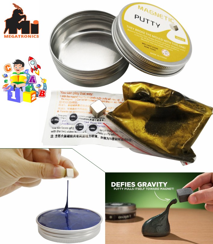 Incredible Magnetic Putty Tin Pack Magnetic mud Slime Science experiment STEM to