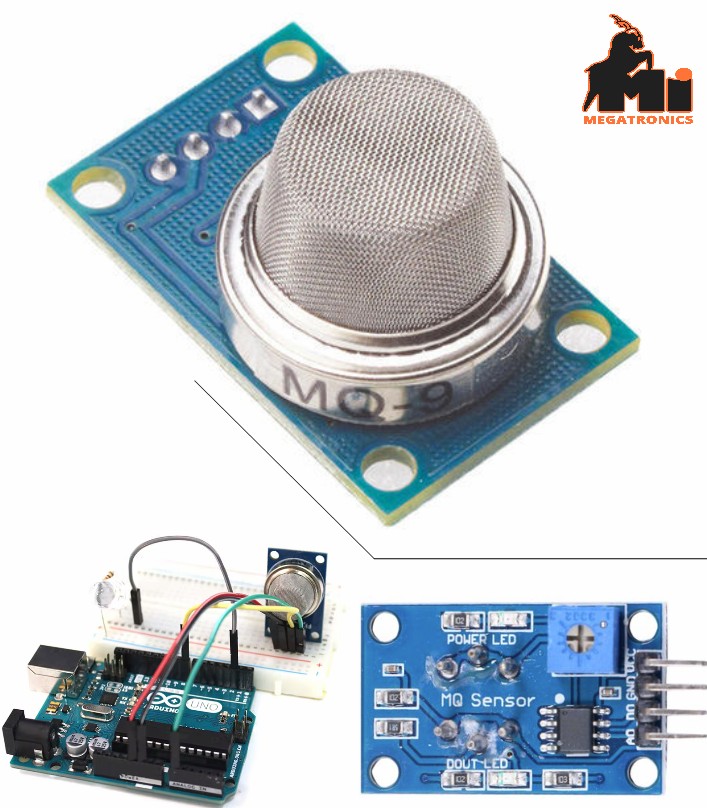 MQ-9 Carbon Monoxide CO Alarm Combustible Gas Sensor MQ9