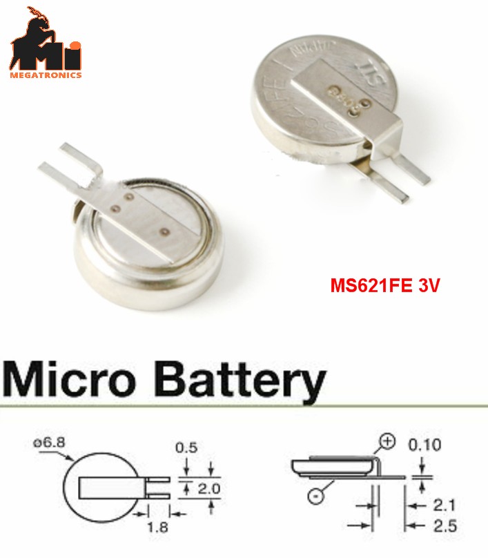 MS621FE-FL11E Small micro battery 3V rechargeable button lithium battery SEIKO E