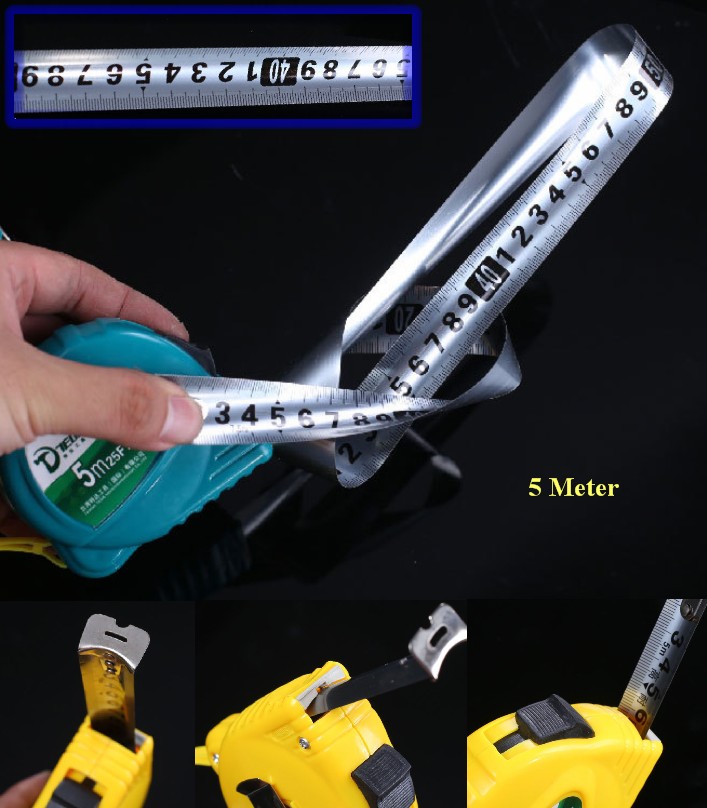 5Meters Retractable Measuring Tape Centimeter 