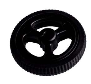 N20 motor rubber wheel diameter 34mm black