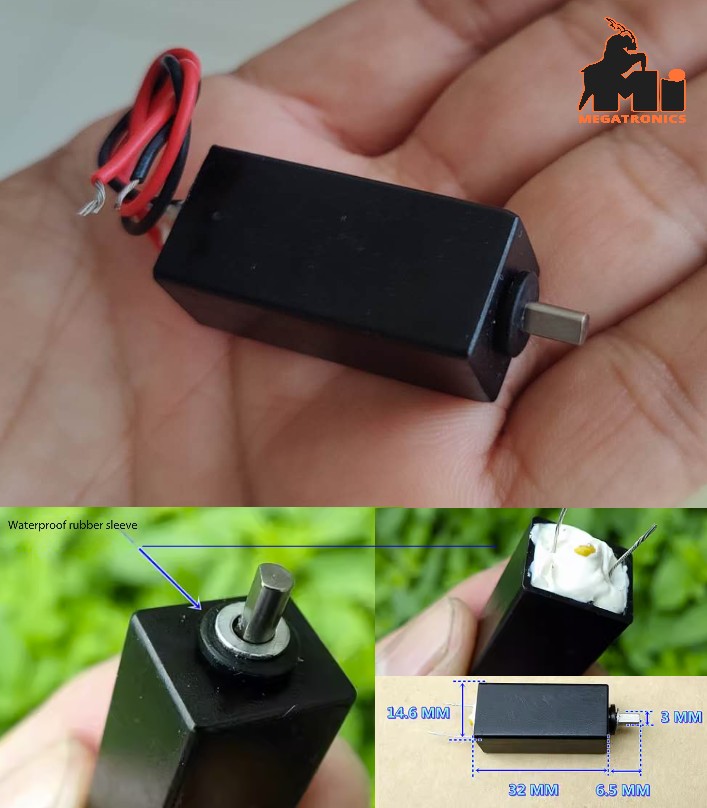 5V 140RPM Full metal gear motor GA12-N20 waterproof motor 3V-9V