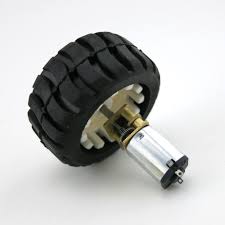 N20 Micro Gear Motor + Rubber wheels For Robot Sma