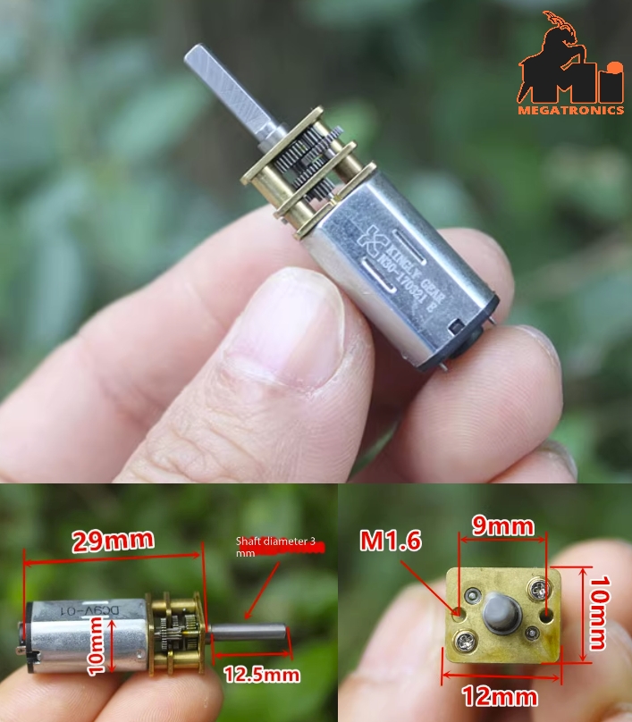 High torque N30 gear motor 5V 135rpm 3V 80rpm 12V 320rpm for robot chassis car