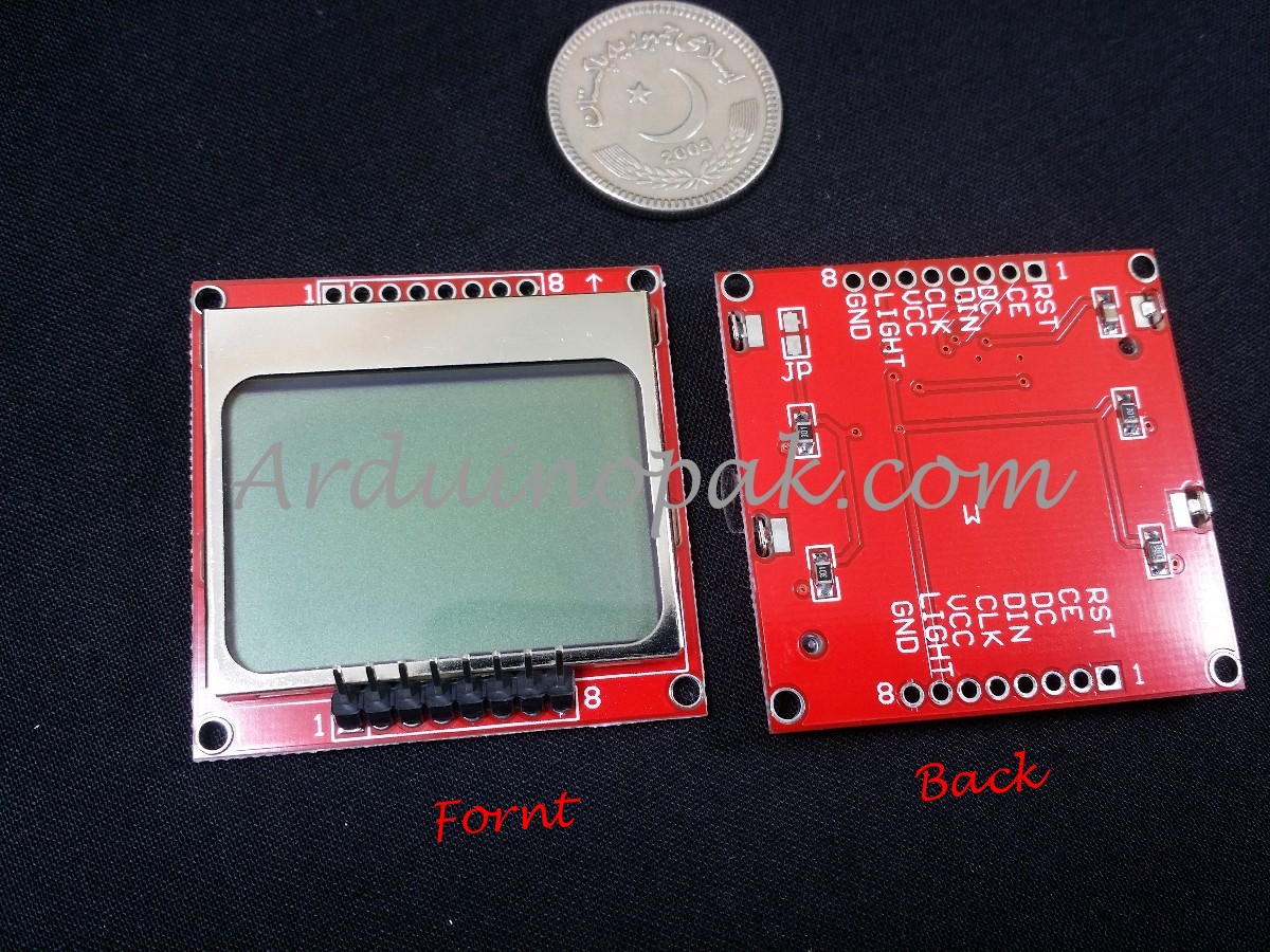 Nokia 5110 Arduino LCD display screen Module Red 