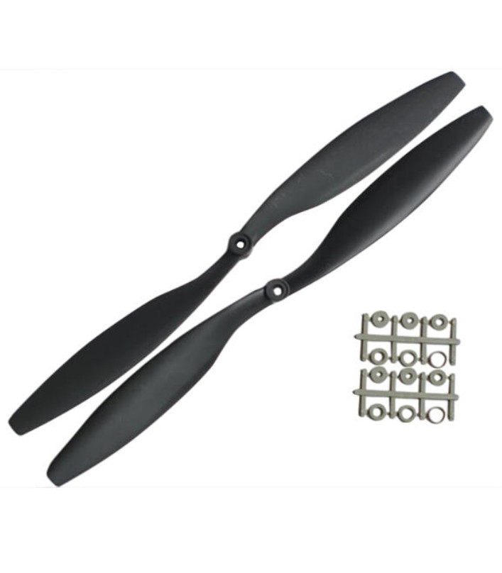 Pair of CW+CCW ABS 1245 Propeller 12x4.5 12 inches props blade