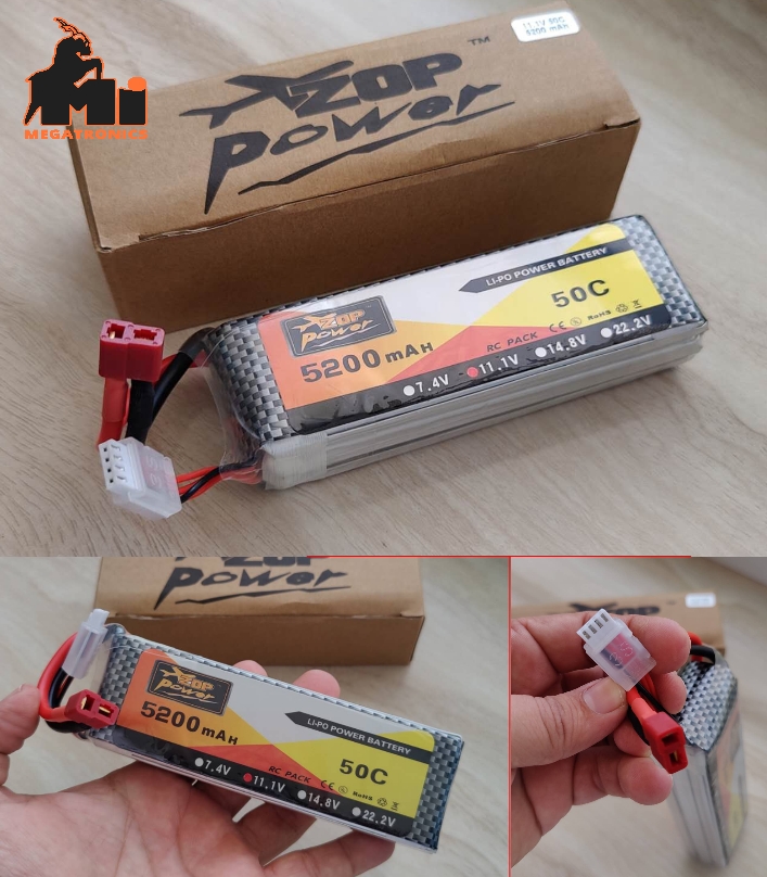 ZOP Power Lipo battery 5200mAh 11.1V 50C 3S Li-po 3 cell DJI quadcopter li-po