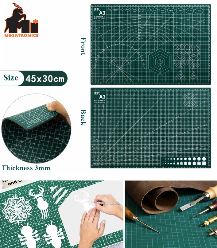 DIY A3 300x450mm Cutting Mat Rubber Stamp Sculpture Paper Cutting Pad art craft 