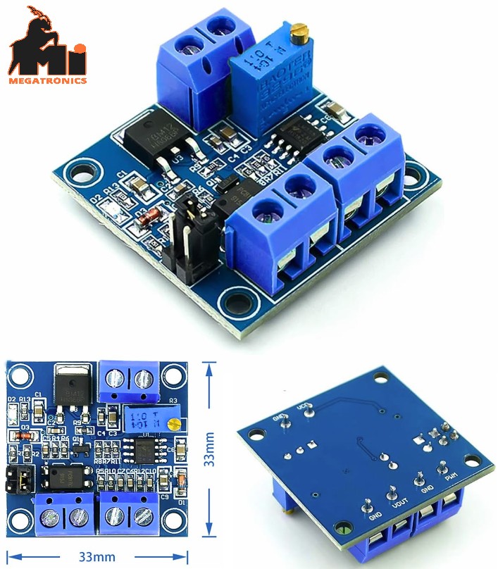 PWM to voltage module 0%-100% PWM to voltage converter 0-10V Converted