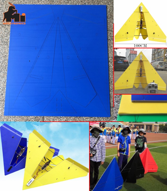 KT Paper airplane Board sheet 1m wingspan fixed wi