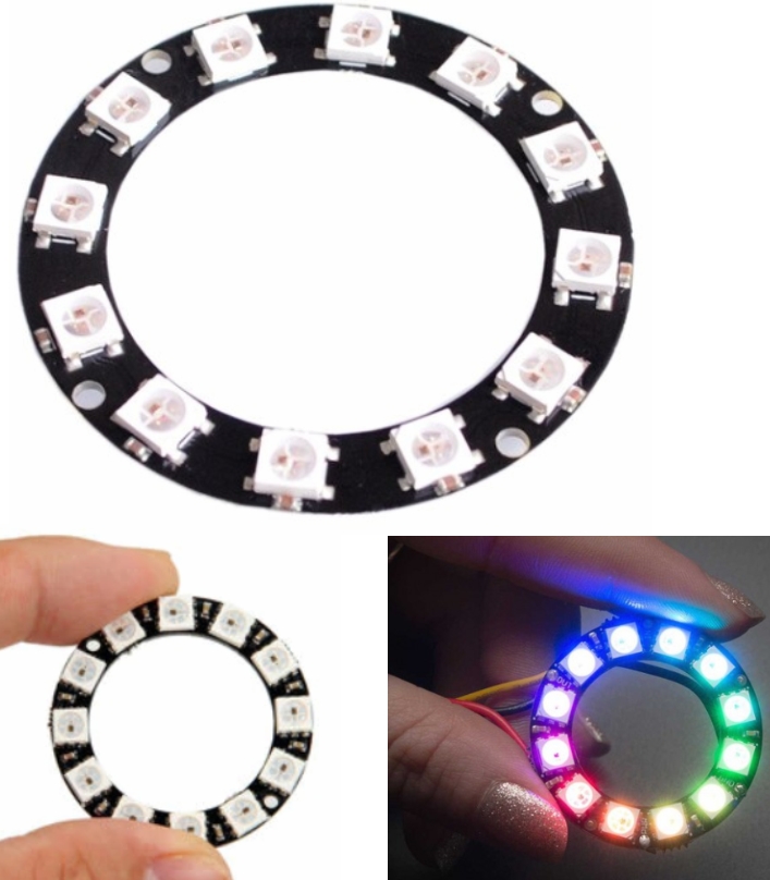 RGB LED Ring 12Bit WS2812 5050 Integrated Driver