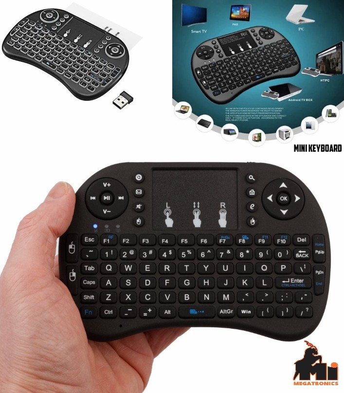2.4GHz Wireless Keyboard Remote Control Touchpad Android Box Tablet Laptop HTPC