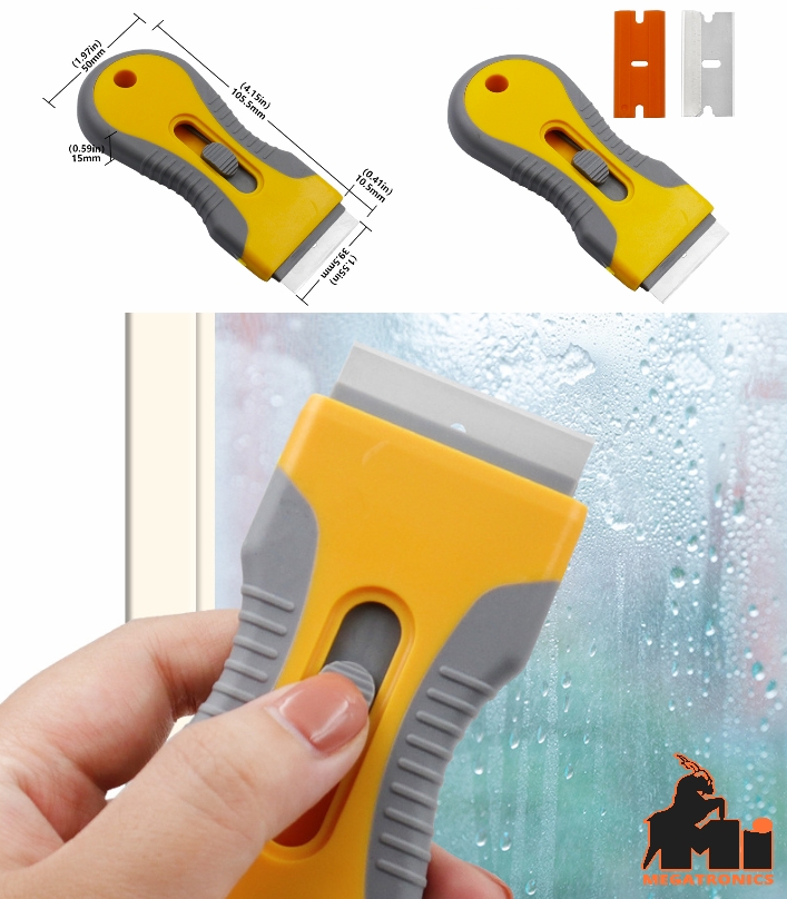 Small Rubber Removal Scraper Glass Car Film Tool Cleaning Glass UV Rubber Shovel