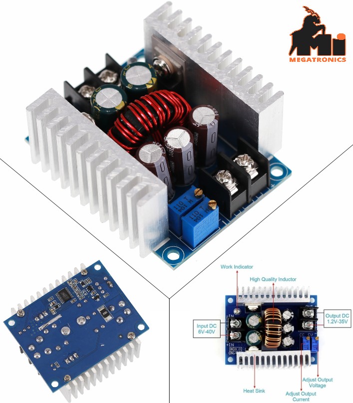 20A 300W step-down buck converter constant voltage constant current synchronous 