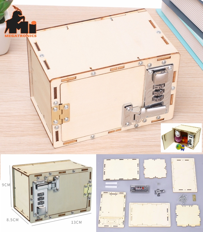 Mechanical STEM Password Box DIY Kids Science School Projects Experiment Kits Sc